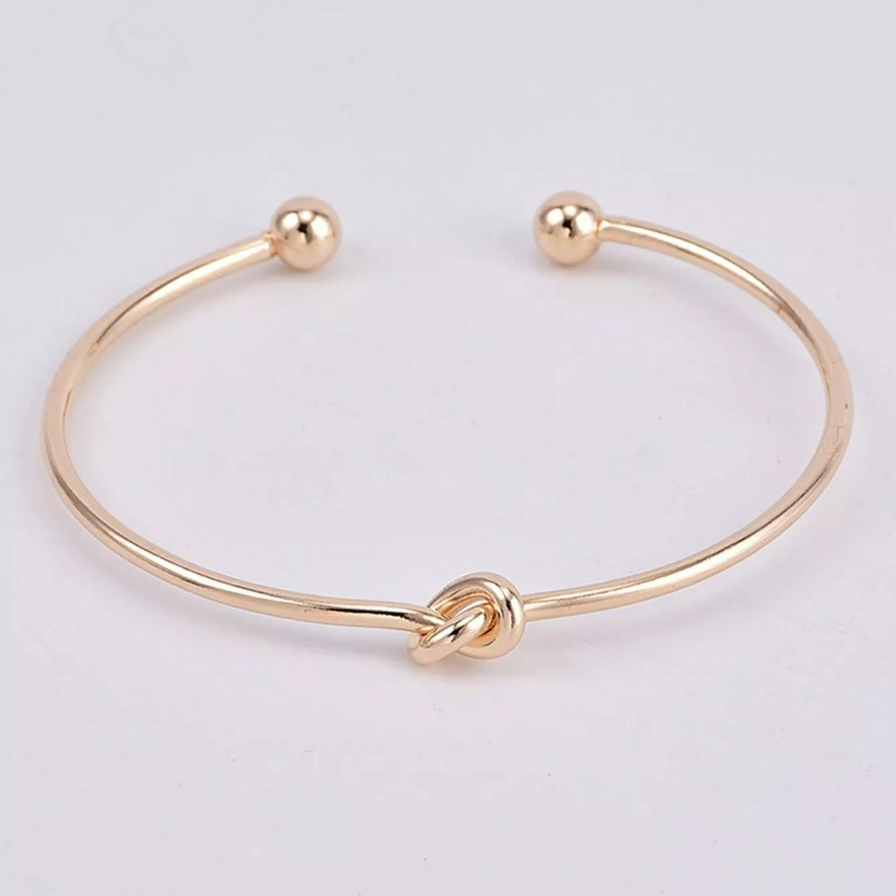 Gold 2 Piece Bracelet Bangle Set - Picture 5 of 5